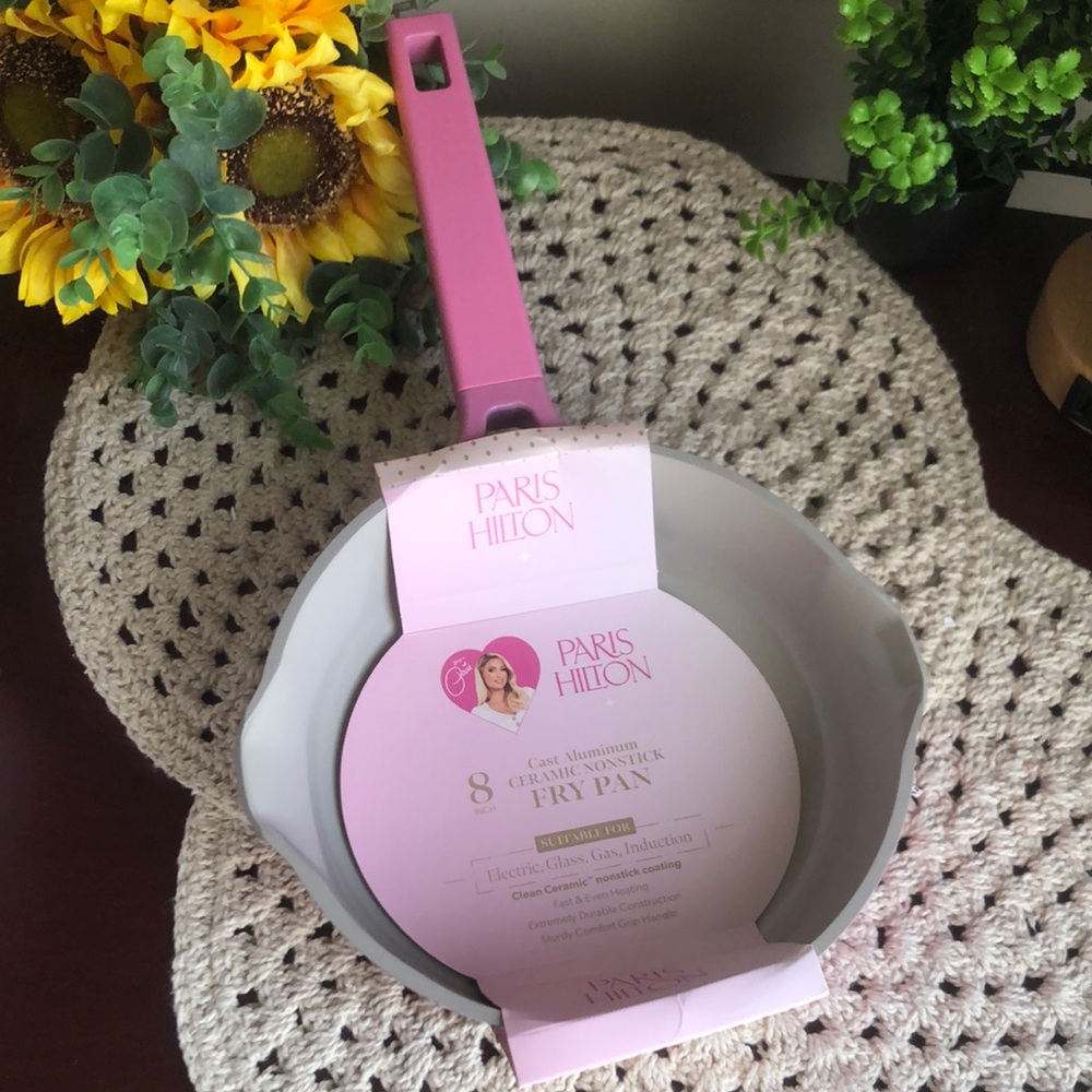 Paris Hilton Pink 8” Fry Pan Ceramic Nonstick